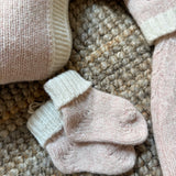 Calzini mélange rosa e burro I Ferrarini 2601/022