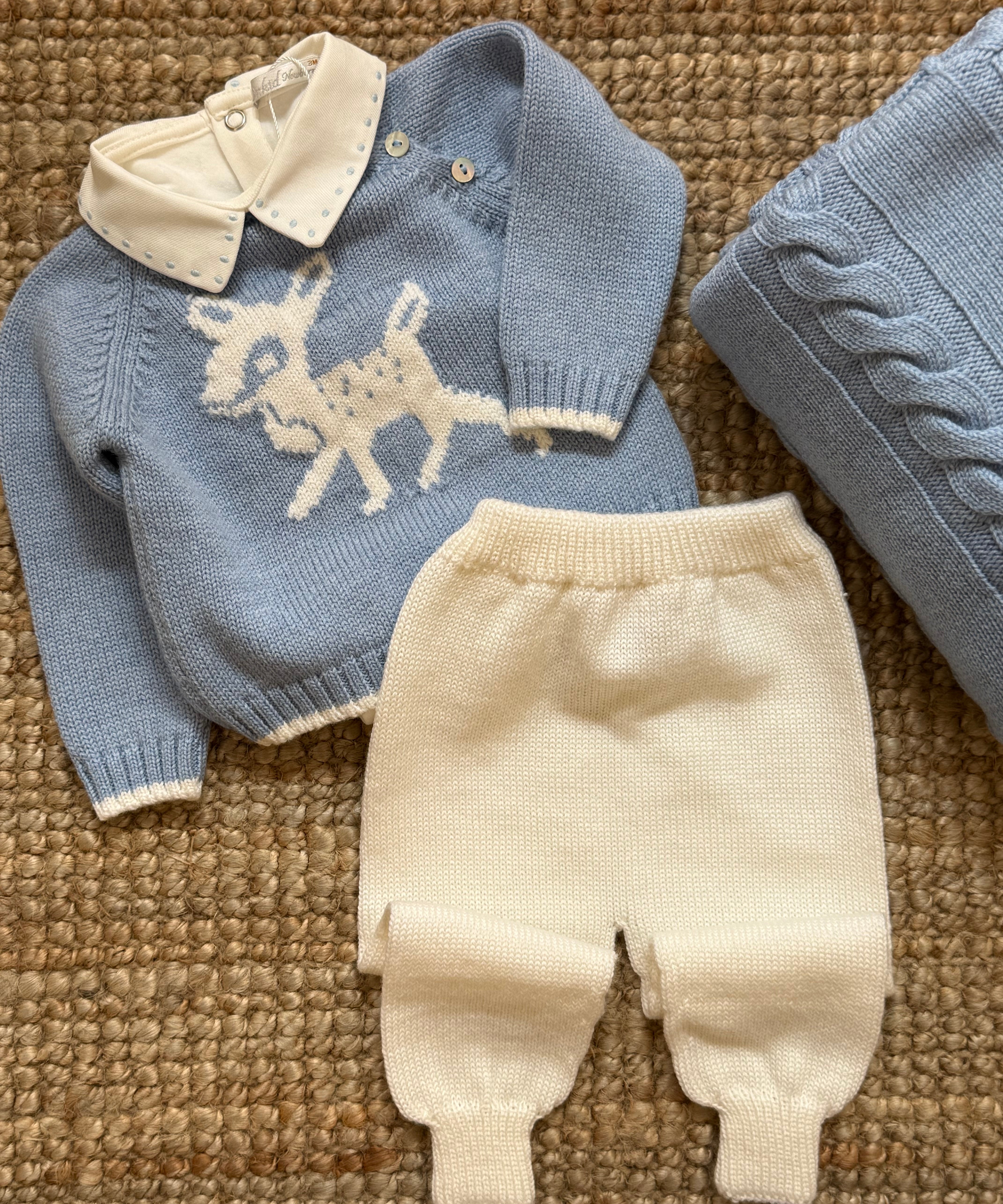 Completo spezzato newborn cerbiatto Mi Lucero x LA NUVOLA LAB 26311 24067