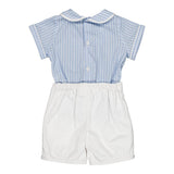 Completo righine azzurro e bianco Barnabé Kidiwi 36044