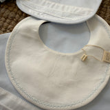 Bavaglino bianco con ricamo BG234 BabyGi