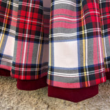 Gonna LAB reversibile tartan e velluto