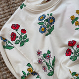 Felpa fiorellini Compania Fantastica 42418