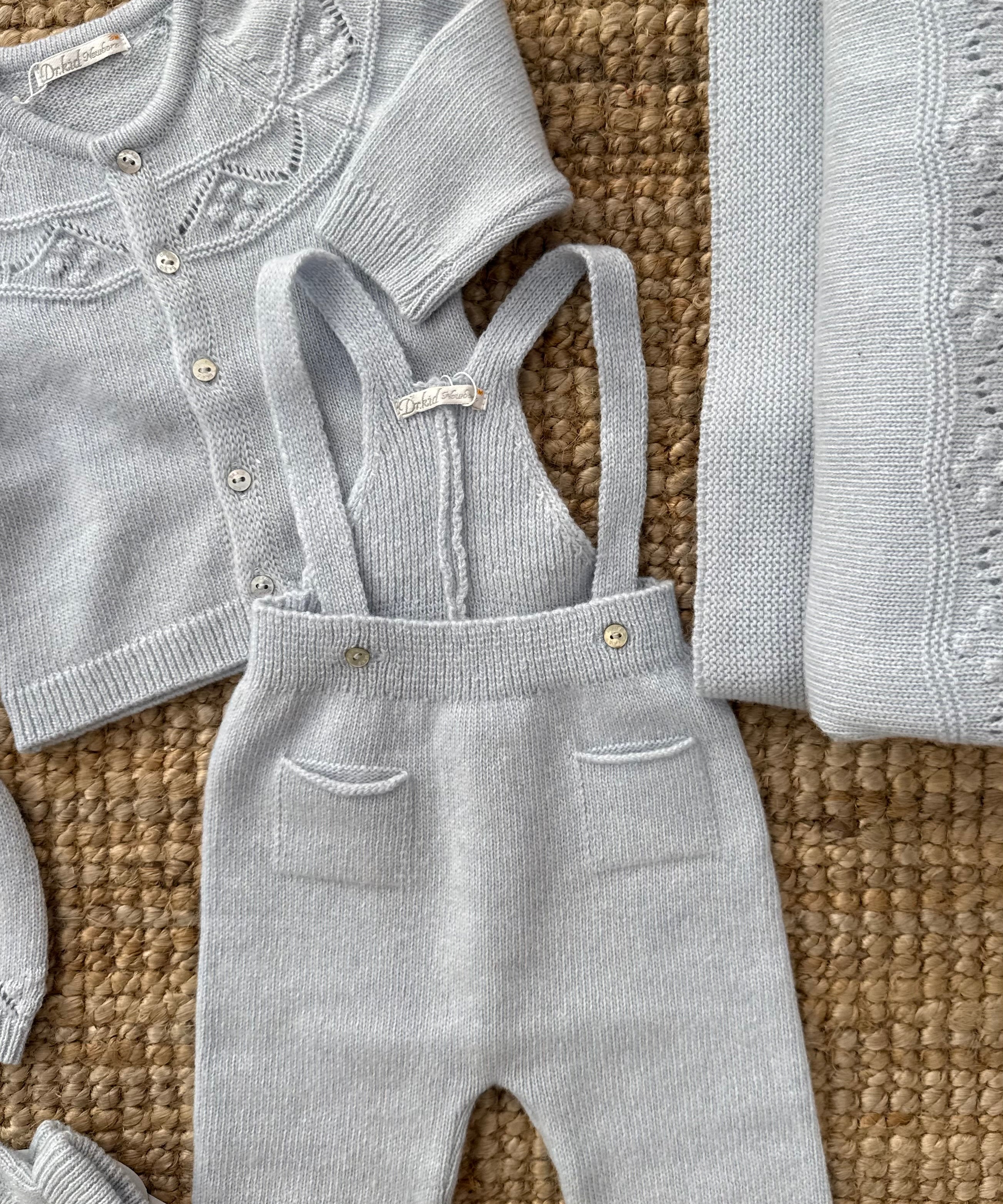 Completo newborn spezzato azzurro cielo DK121 DK119 DrKid