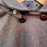 Cappotto quadro marrone I259c