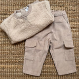 Pantalone Magil velluto millerighe color sabbia con tasconi IN15025