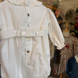Pagliaccetto collo frill ricamo smock B9025 Tartaleta