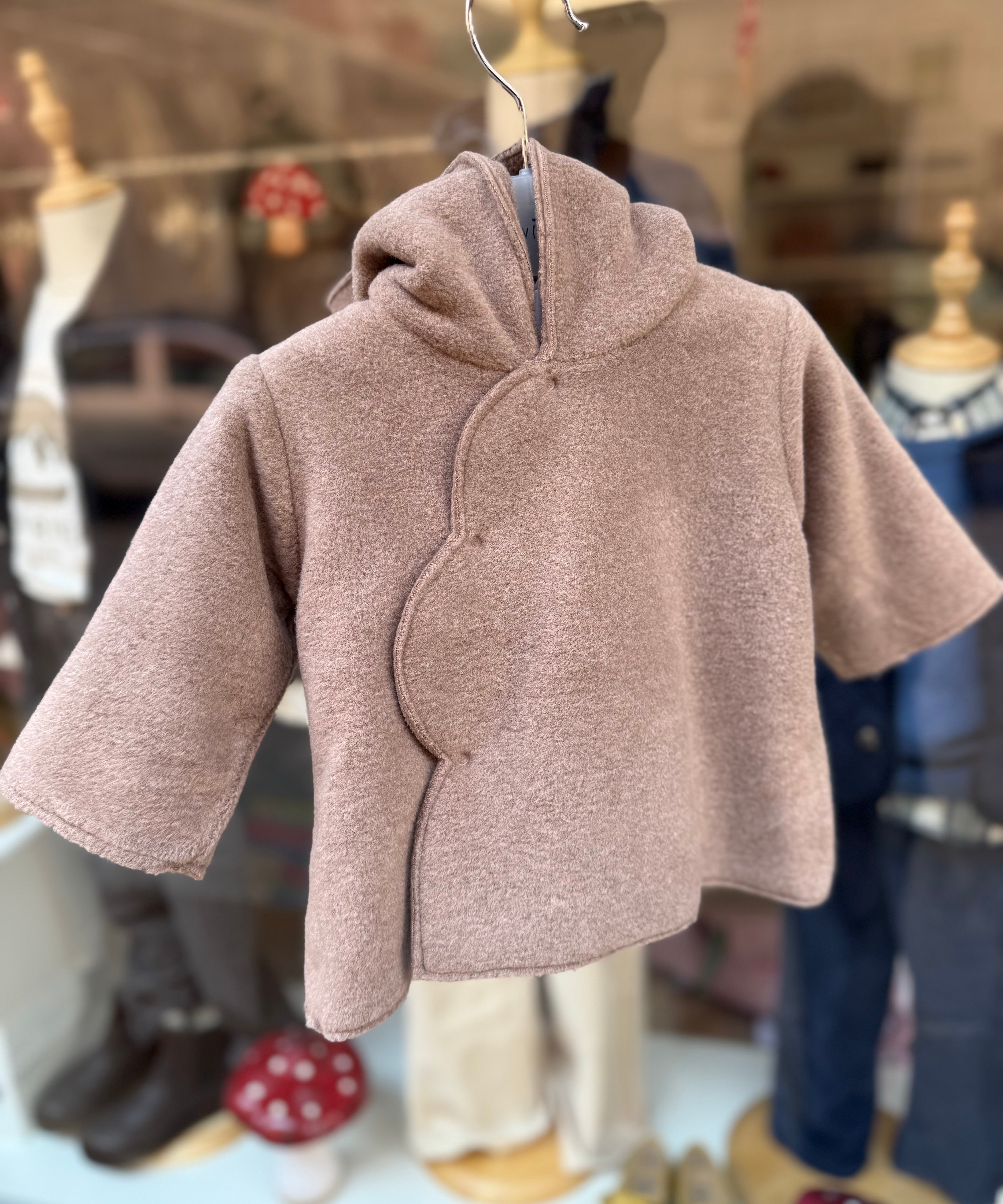 Cappottino in micro pile tortora 564102312 La Mascot