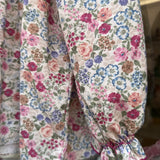 Camicetta Maeline fantasia fiori con ricamo smock 37012 Kidiwi