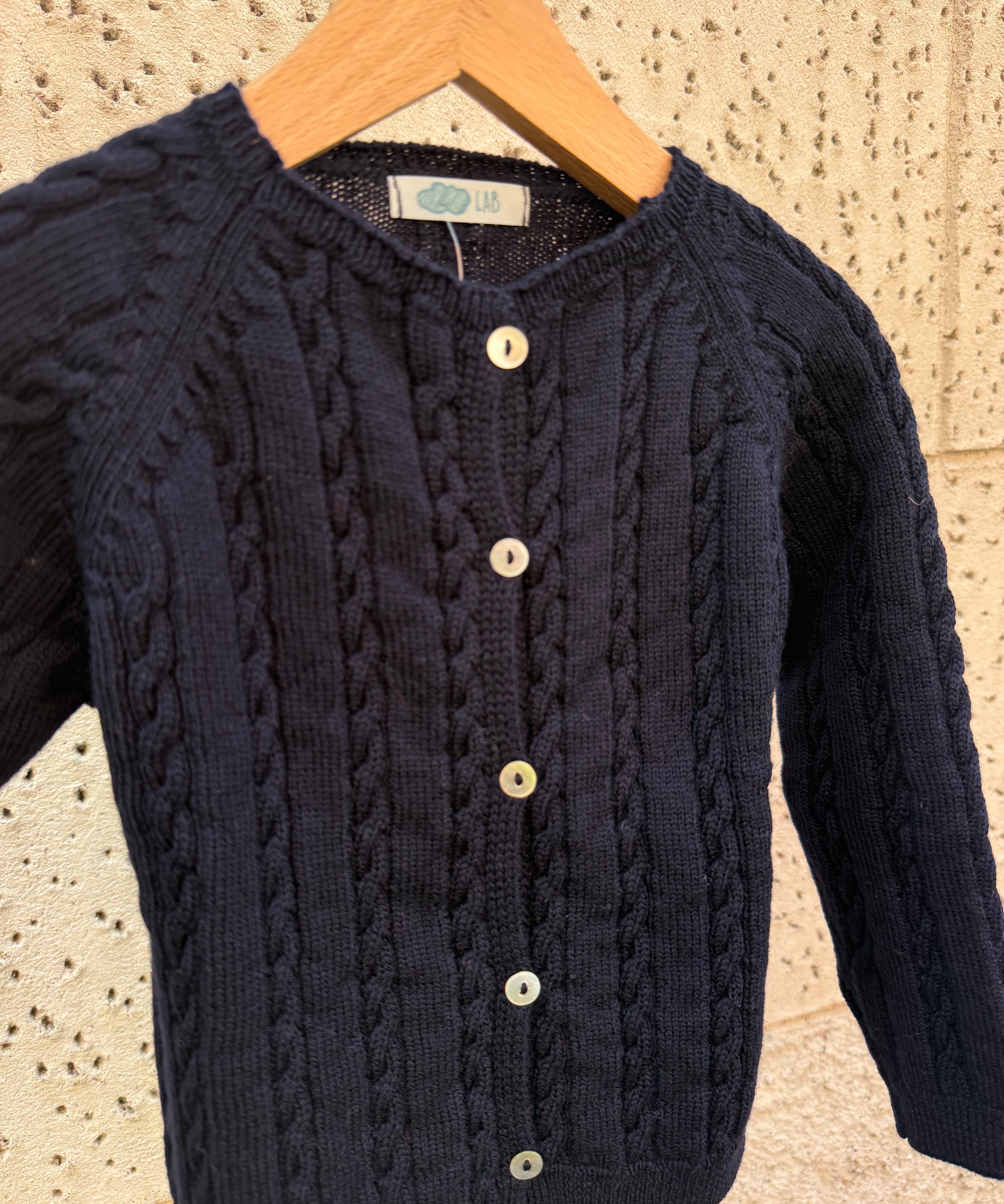 Cardigan trecce blu Mi Lucero x LA NUVOLA LAB 26295
