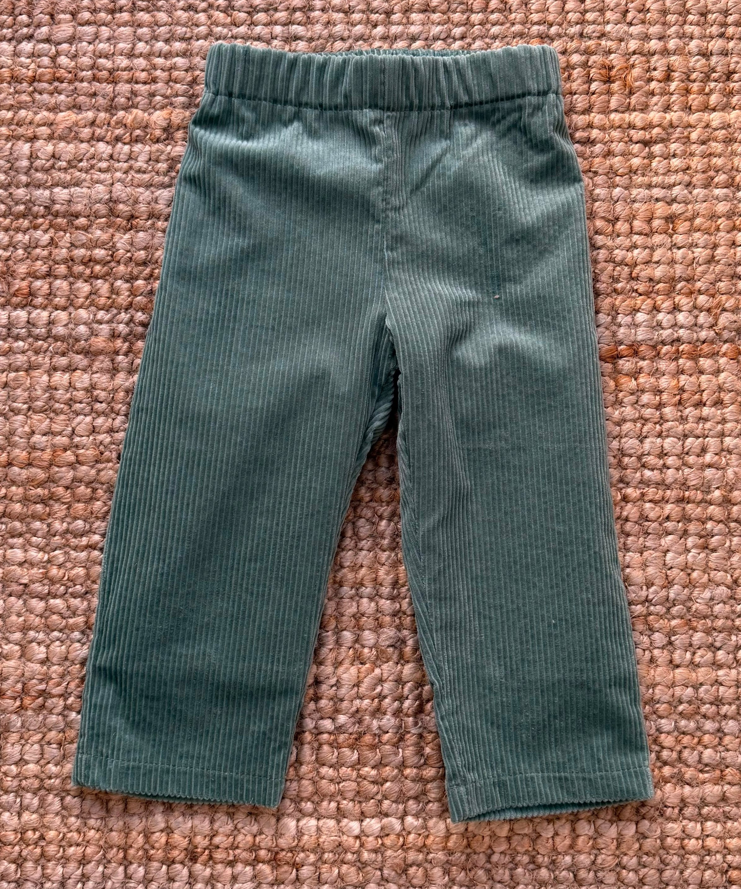 Pantalone velluto a coste verde La Mascot 562102362