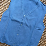 Gilet scollo v azzurro I Ferrarini I2505