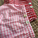 Bloomers LAB coulotte in cotone vichy rosa e bianco