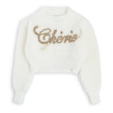 Milk sweater gold writing CHERIE GN27250