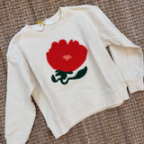 Felpa fiore ricamo fluffy Compania Fantastica 42423