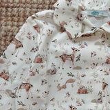 Camicetta LAB Clizia bosco con colletto petalo a manica lunga