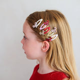 Pack 5 mollette clic-clac fiocco ciliegie e cuore Mimi & Lula