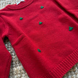 Maglione rosso alberelli DK13 DrKid