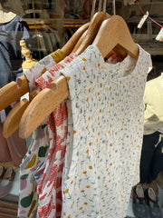 Abito ricamo smock fiorellini Pigeon 26SLES