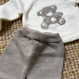 Completo spezzato newborn orsetto Mi Lucero x LA NUVOLA LAB 26276