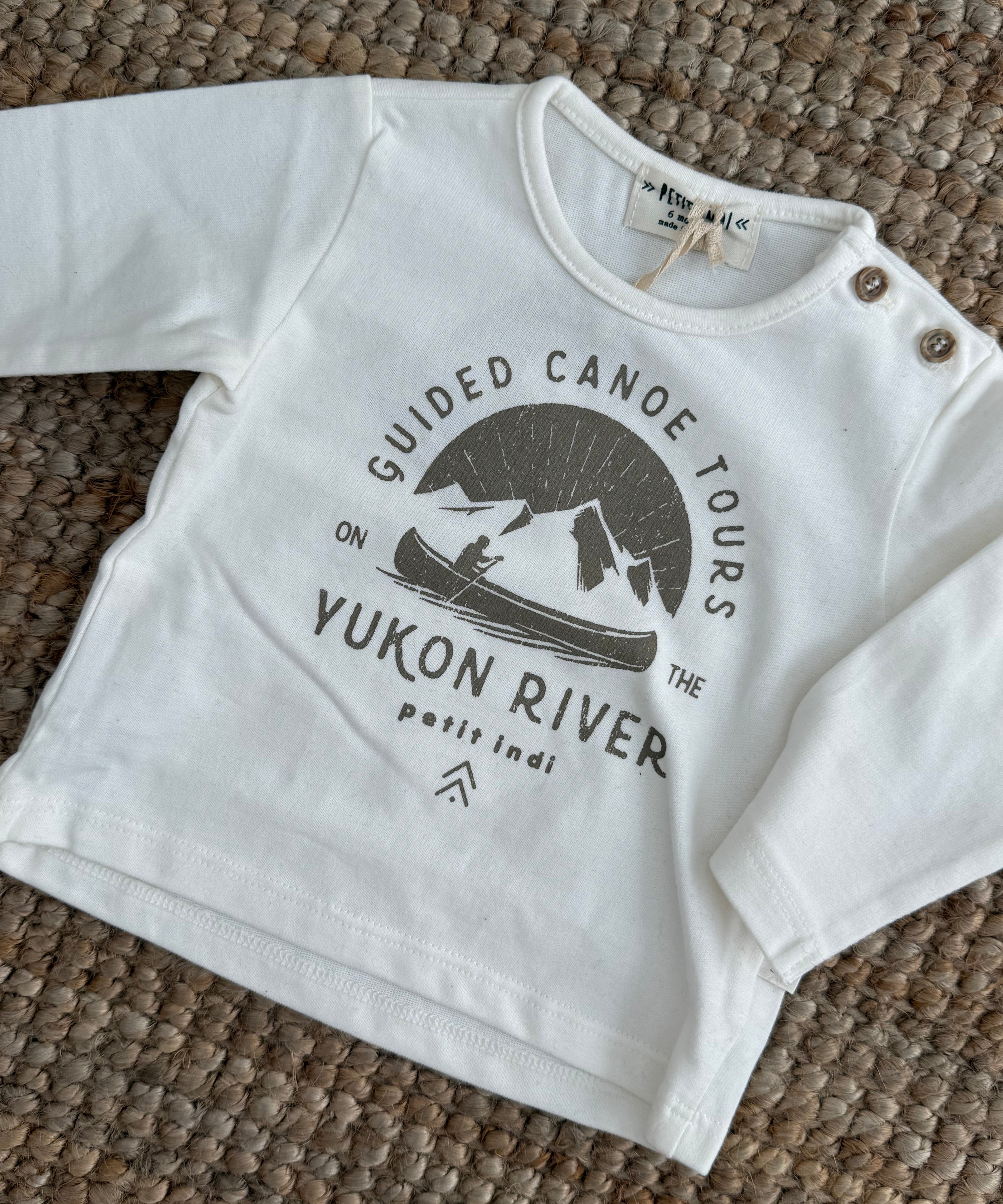 T-shirt girocollo con stampa BK8021 Petit Indi