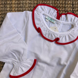 Polo LAB piquet colletto Pierrot profilo rosso