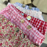 Bloomers LAB coulotte in cotone vichy rosso e bianco