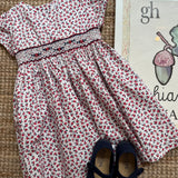 Abito fiorellini con ricamo smock Malvi & Co S26M012VECPR