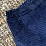 Pantalone LAB wide leg in velluto a costine blu