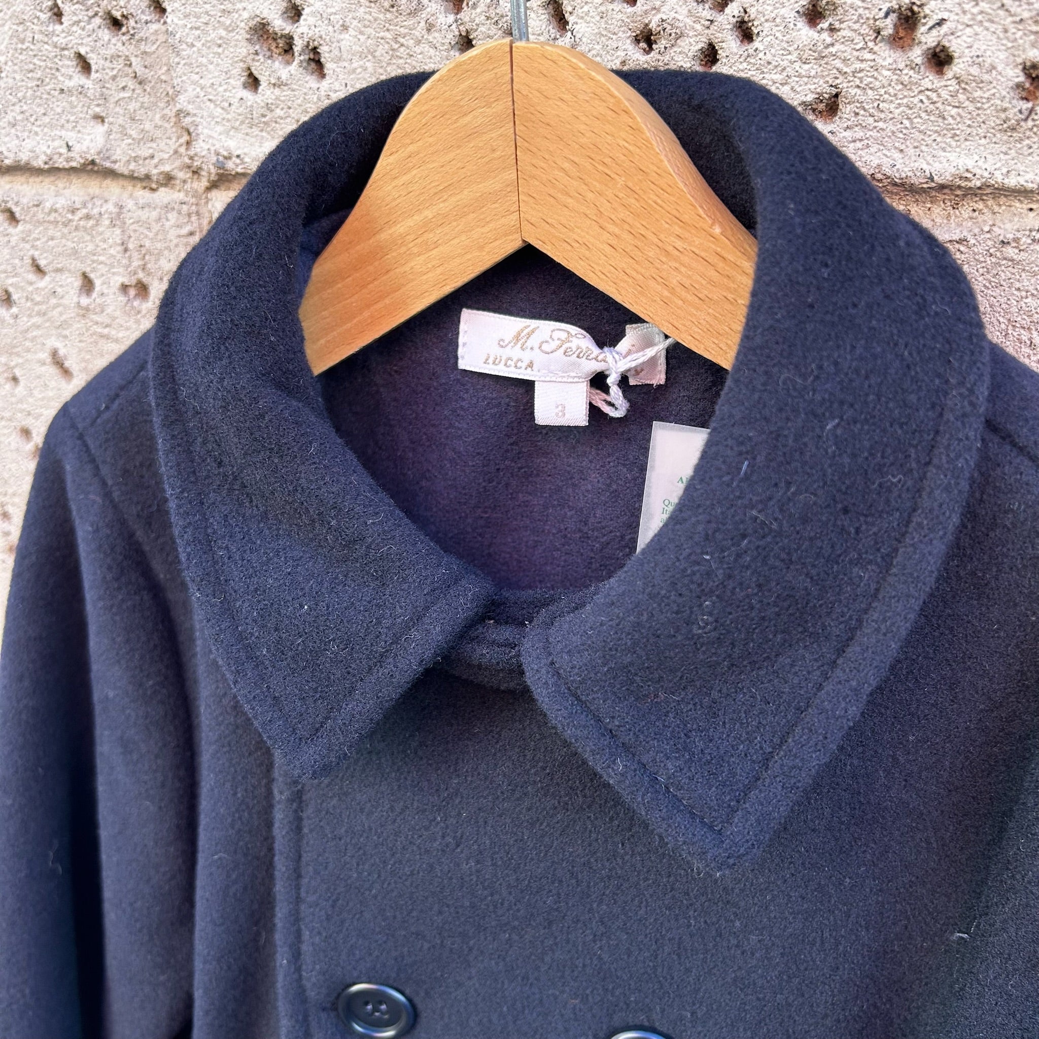 Blue wool coat I241001