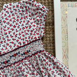 Abito fiorellini con ricamo smock Malvi & Co S26M012VECPR