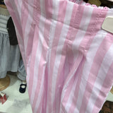 Pantalone Ginny LAB righe rosa e bianco