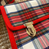 Cartella zainetto LAB tartan base latte