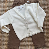 Cardigan latte scollo V Mariella Ferrari MAM11