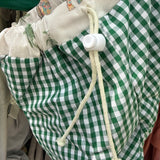 Costume boxer LAB in cotone vichy dettagli jungla