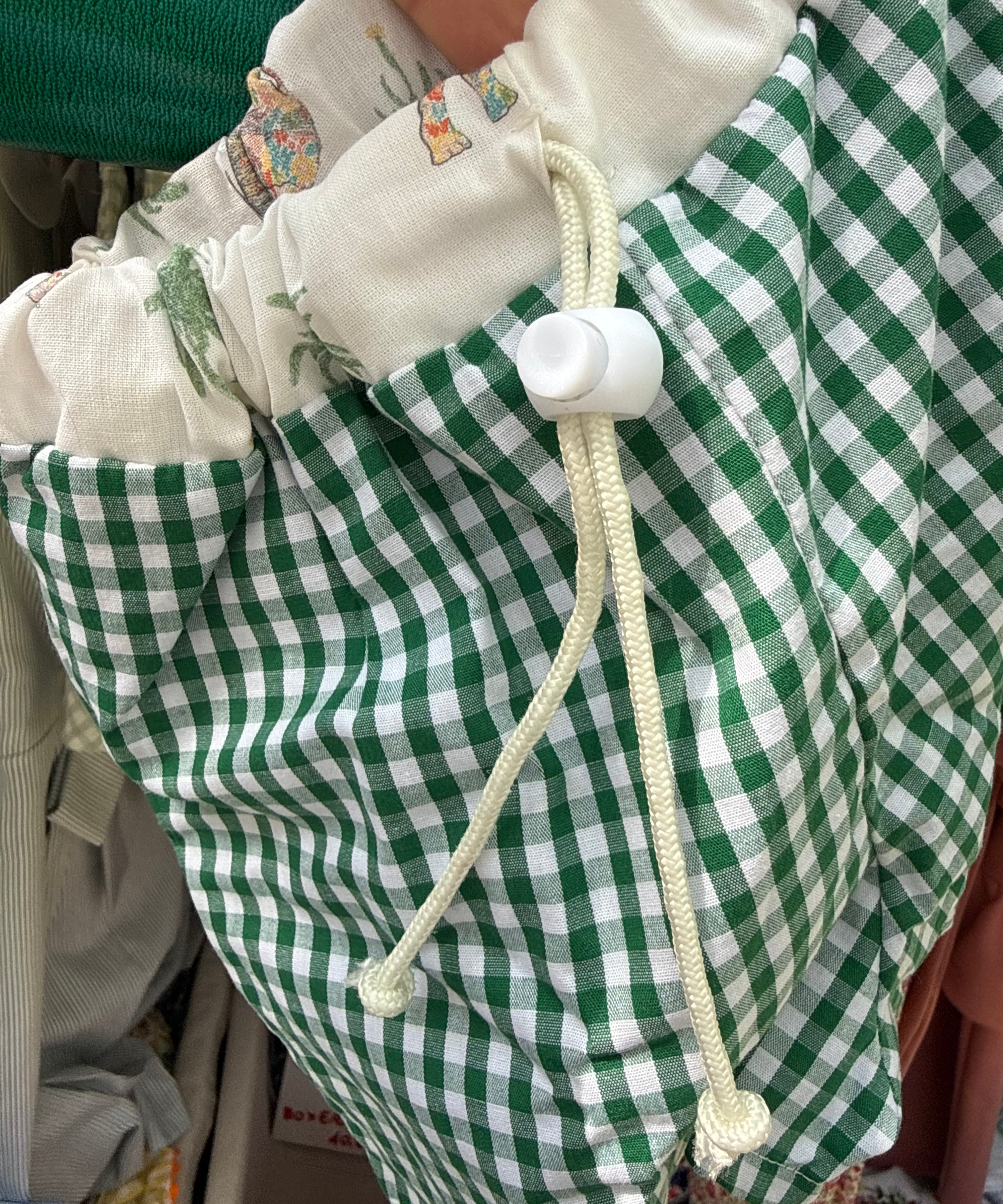 Costume boxer BO01 LAB in cotone vichy dettagli jungla