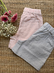 Shorts righine blu e bianco Pigeon 26SUMSHF