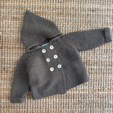 Giacca doppio petto con cappuccio talpa Mi Lucero x LA NUVOLA LAB 24099