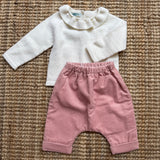 Pantalone velluto a coste rosa La Mascot 542101724