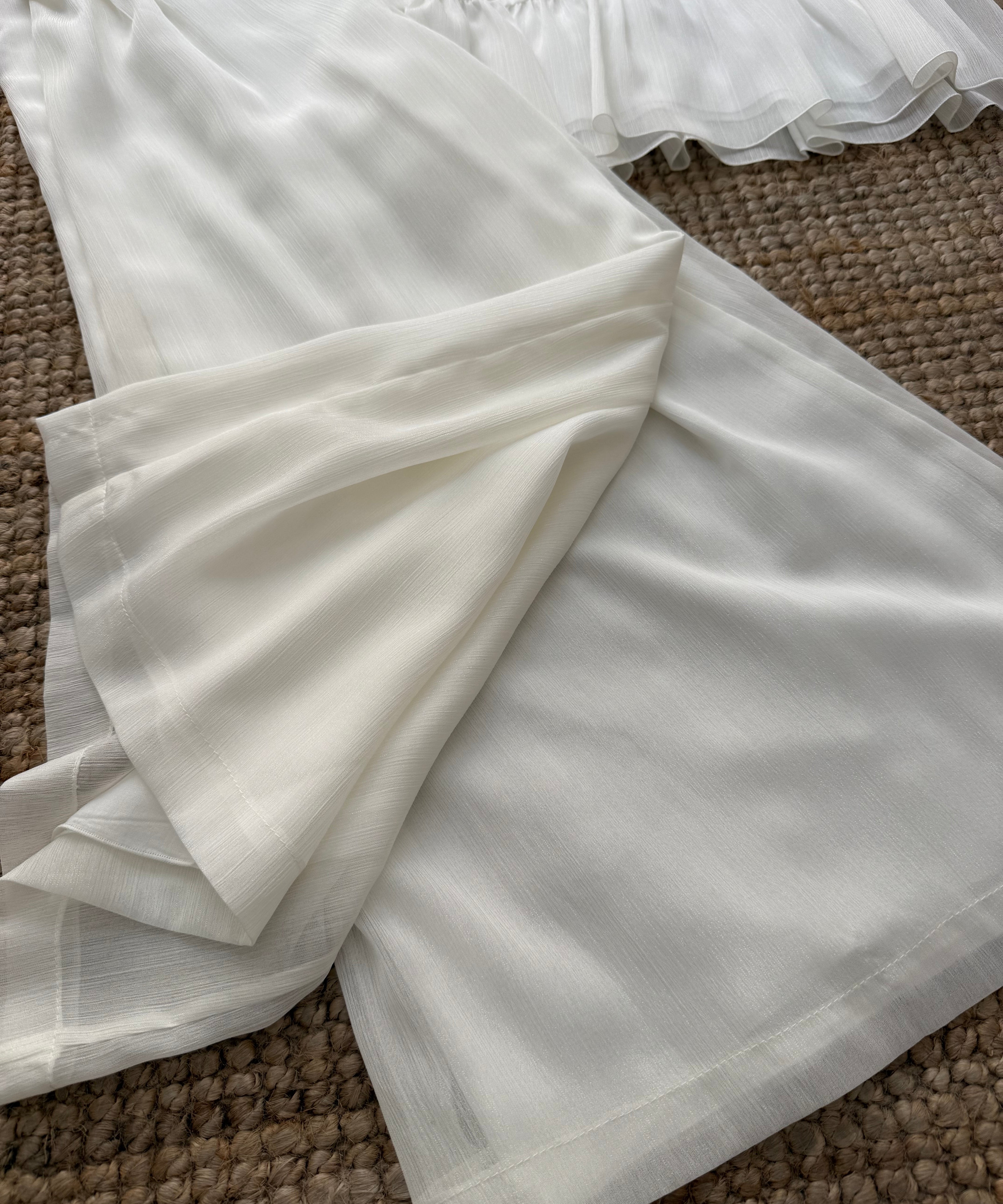 Completo da cerimonia top e pantalone palazzo CS6
