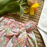 Completo body newborn collo profilato fantasia fiorellini e bloomers La Mascot 55/6363008 55/7610746