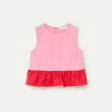 Top bicolor rosso e rosa Compania Fantastica 11421