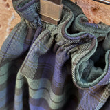 Gonna LAB tartan blackwatch con balza velluto verde