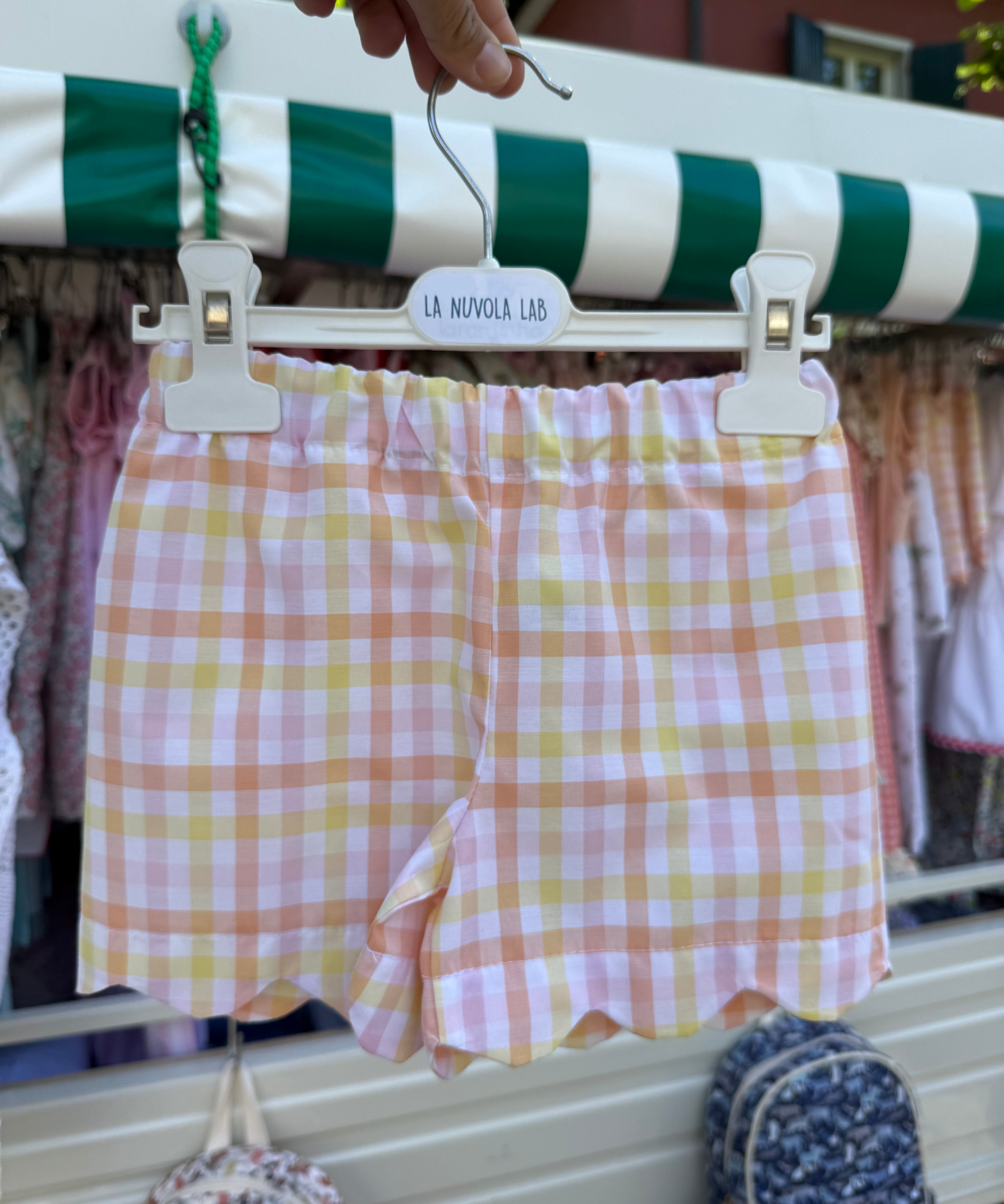 Shorts LAB cappe fantasia vichy pastello