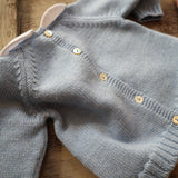 Mi Lucero x LA NUVOLA LAB I24088 blue teddy bear newborn sweater