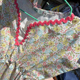 Kaftano LAB fiorellini rosa con serpentina babol