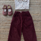 Pantalone bordeaux velluto a coste 138503 Time to Bloom