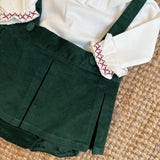 Body latte collo frill ricamo bordeaux Dr Kid DK108
