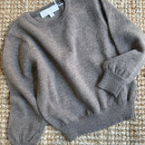 Maglione girocollo misto cashmere tortora Mariella Ferrari MGS17