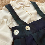 Bermuda con bretelle LAB tartan blackwatch