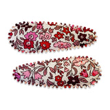 Pack 2 mollette clips Gracelyn tessuto Liberty of London